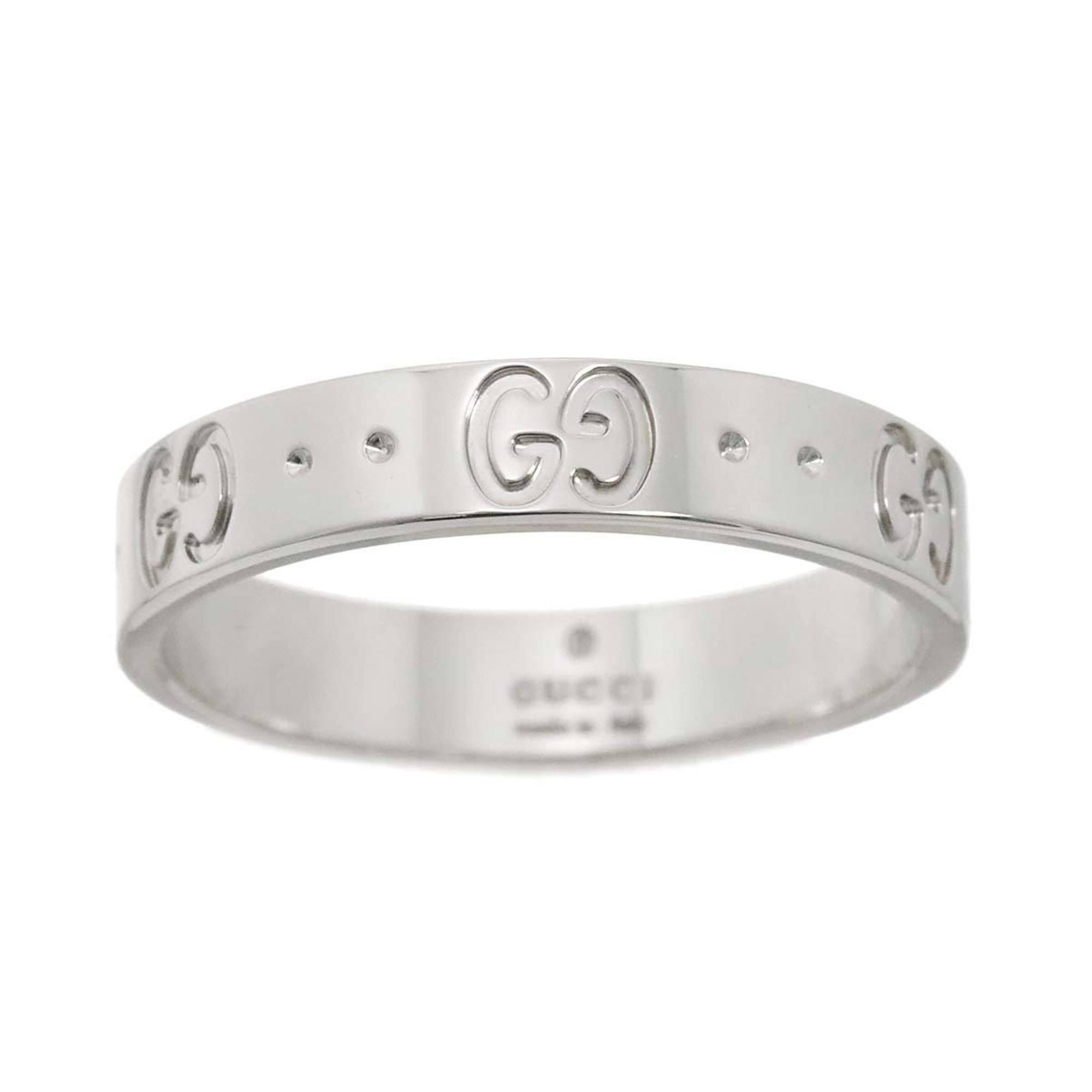 Gucci Icon #15 Ring, K18 WG White Gold 750, Ring