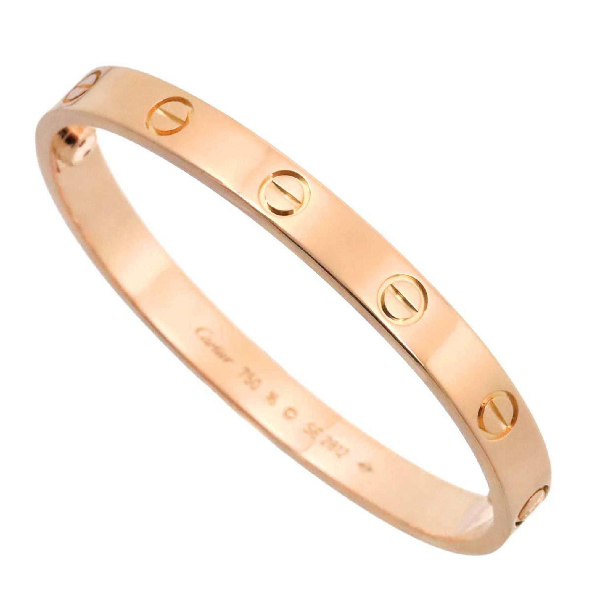 Cartier Love Bracelet #16 K18 PG Pink Gold 750 Bangle