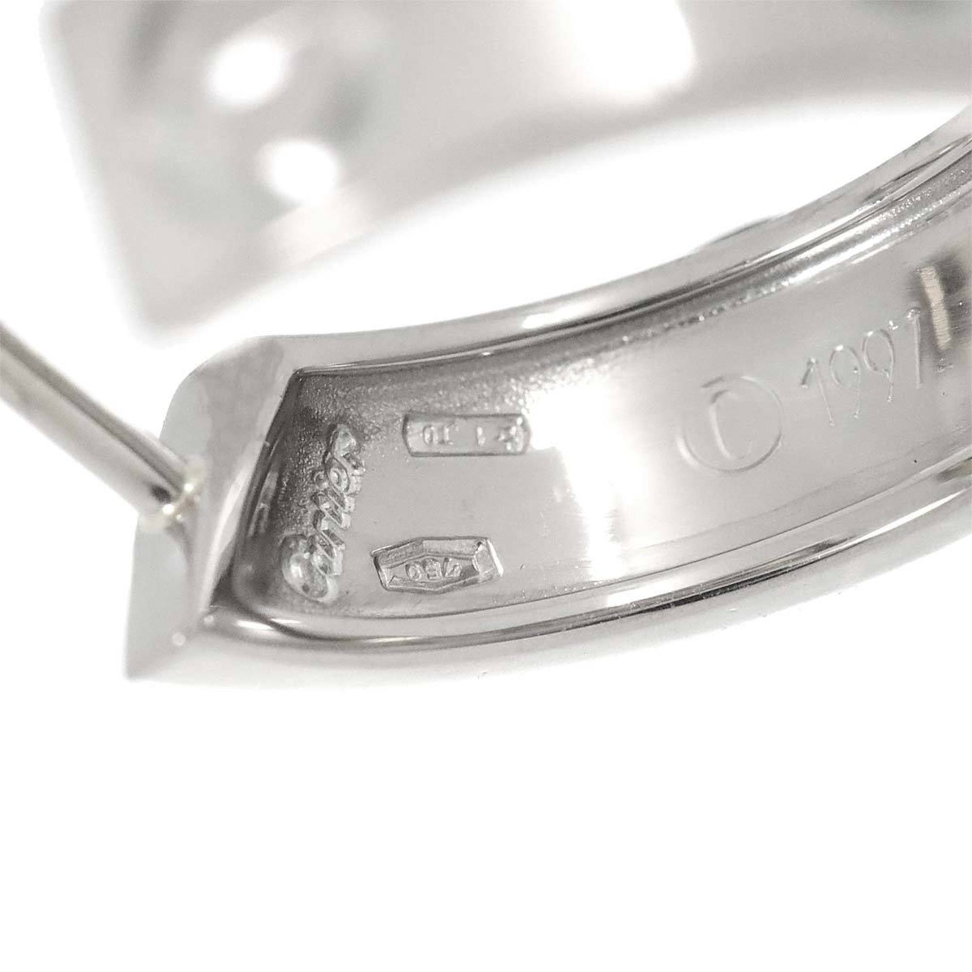 Cartier Love Earrings K18 WG White Gold 750 Hoop LOVE Pierced