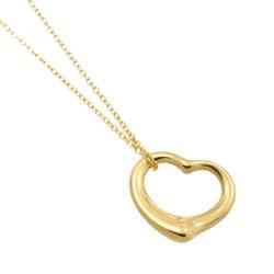 Tiffany & Co. Heart 15.4mm Necklace 40cm K18 YG Yellow Gold 750 Open