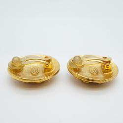 Chanel Earrings Coco Mark Circle GP Plated Gold 96A Women's