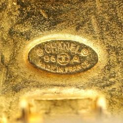 Chanel Earrings Coco Mark Circle GP Plated Gold 96A Women's