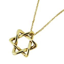 Tiffany Necklace Star of David K18YG Yellow Gold Women's