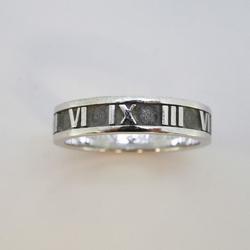 Tiffany Ring Atlas K18WG White Gold Ladies