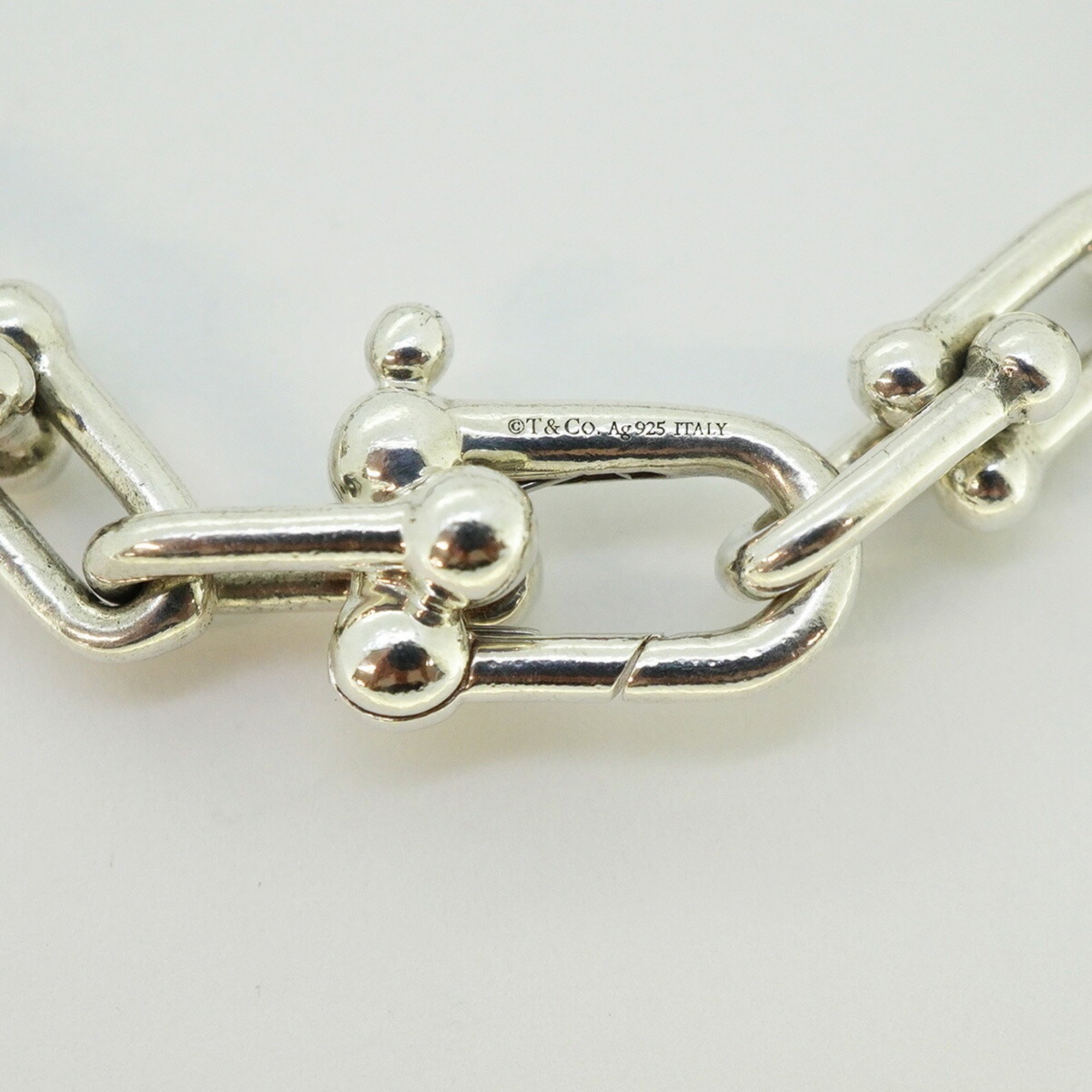 Tiffany Bracelet Small Hardware Link 925 Silver Women's