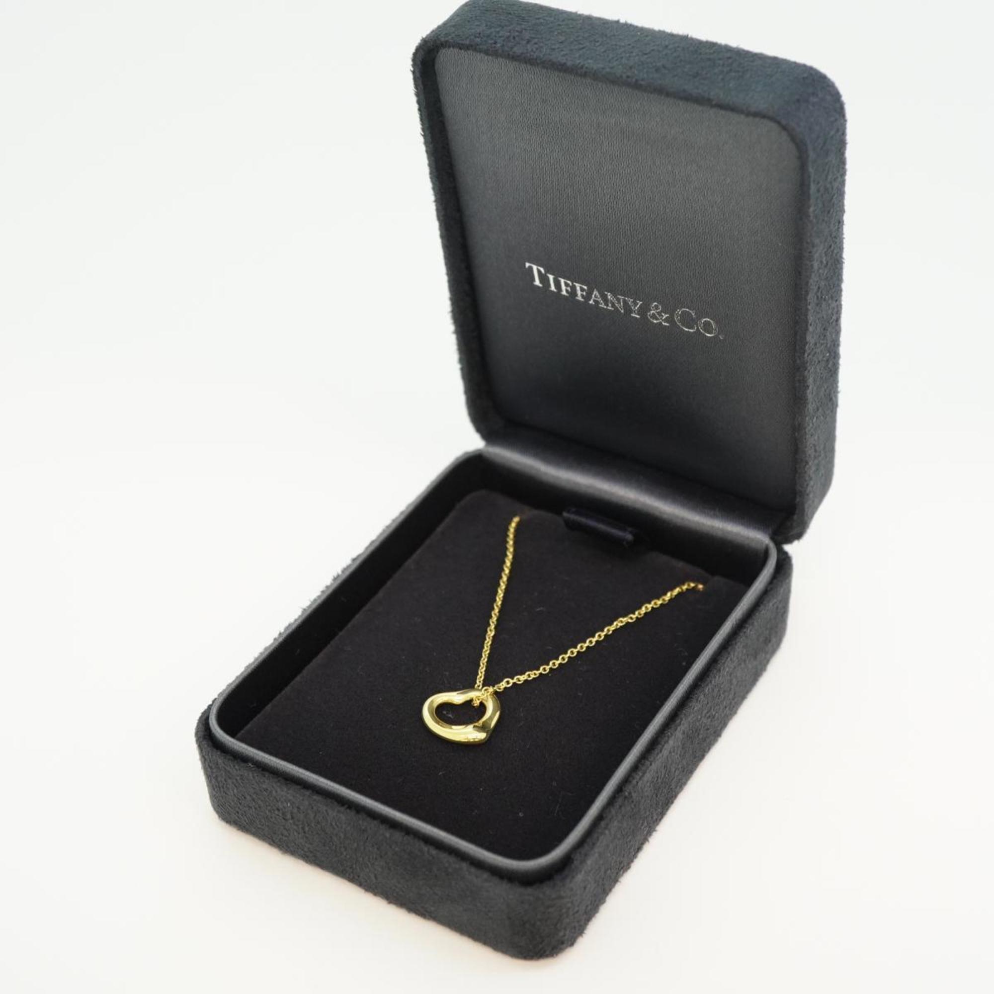 Tiffany Necklace Heart K18YG Yellow Gold Women's