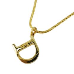 Christian Dior Necklace D GP Plated Gold Women's