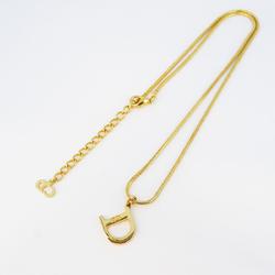 Christian Dior Necklace D GP Plated Gold Women's