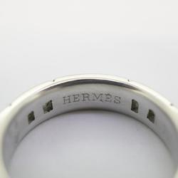 Hermes Ring Hercules K18WG White Gold Men's