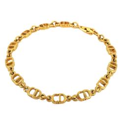 Christian Dior Bracelet CD GP Plated Gold Women's