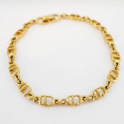 Christian Dior Bracelet CD GP Plated Gold Women's