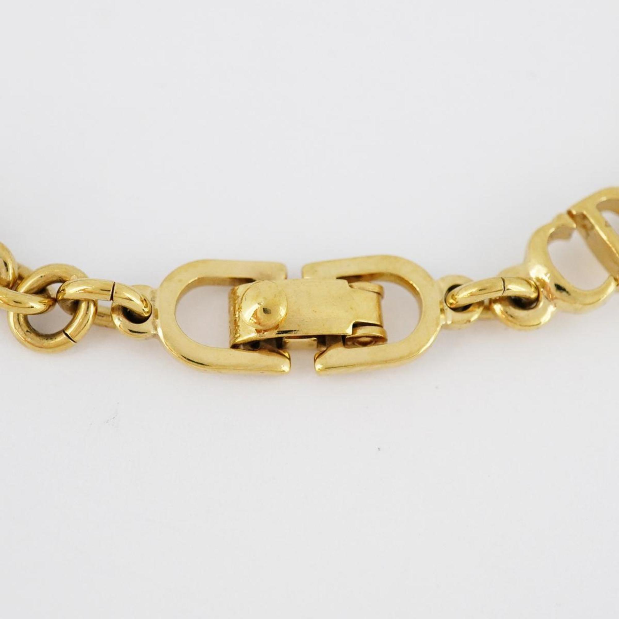 Christian Dior Bracelet CD GP Plated Gold Women's