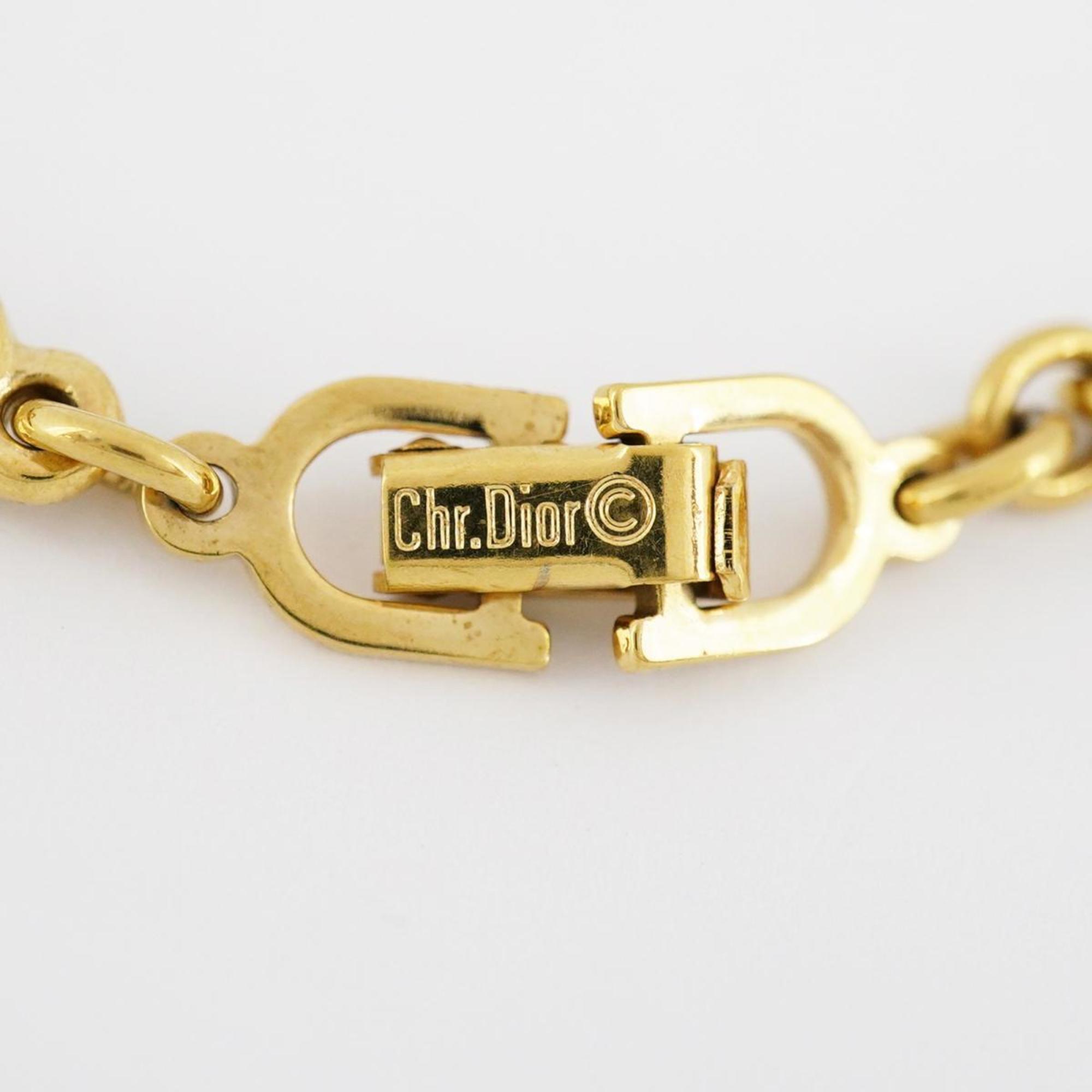 Christian Dior Bracelet CD GP Plated Gold Women's