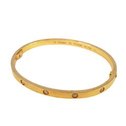 Cartier Bracelet Full Diamond Love K18YG Yellow Gold Ladies