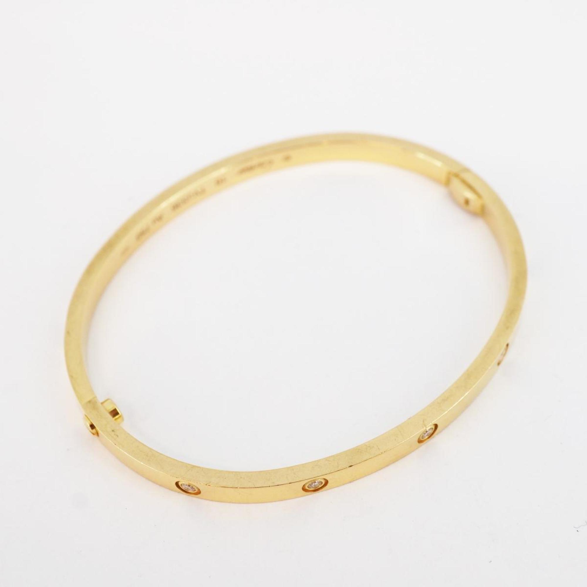 Cartier Bracelet Full Diamond Love K18YG Yellow Gold Ladies