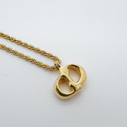 Christian Dior Necklace CD GP Plated Gold Women's