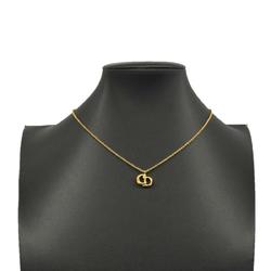 Christian Dior Necklace CD GP Plated Gold Women's