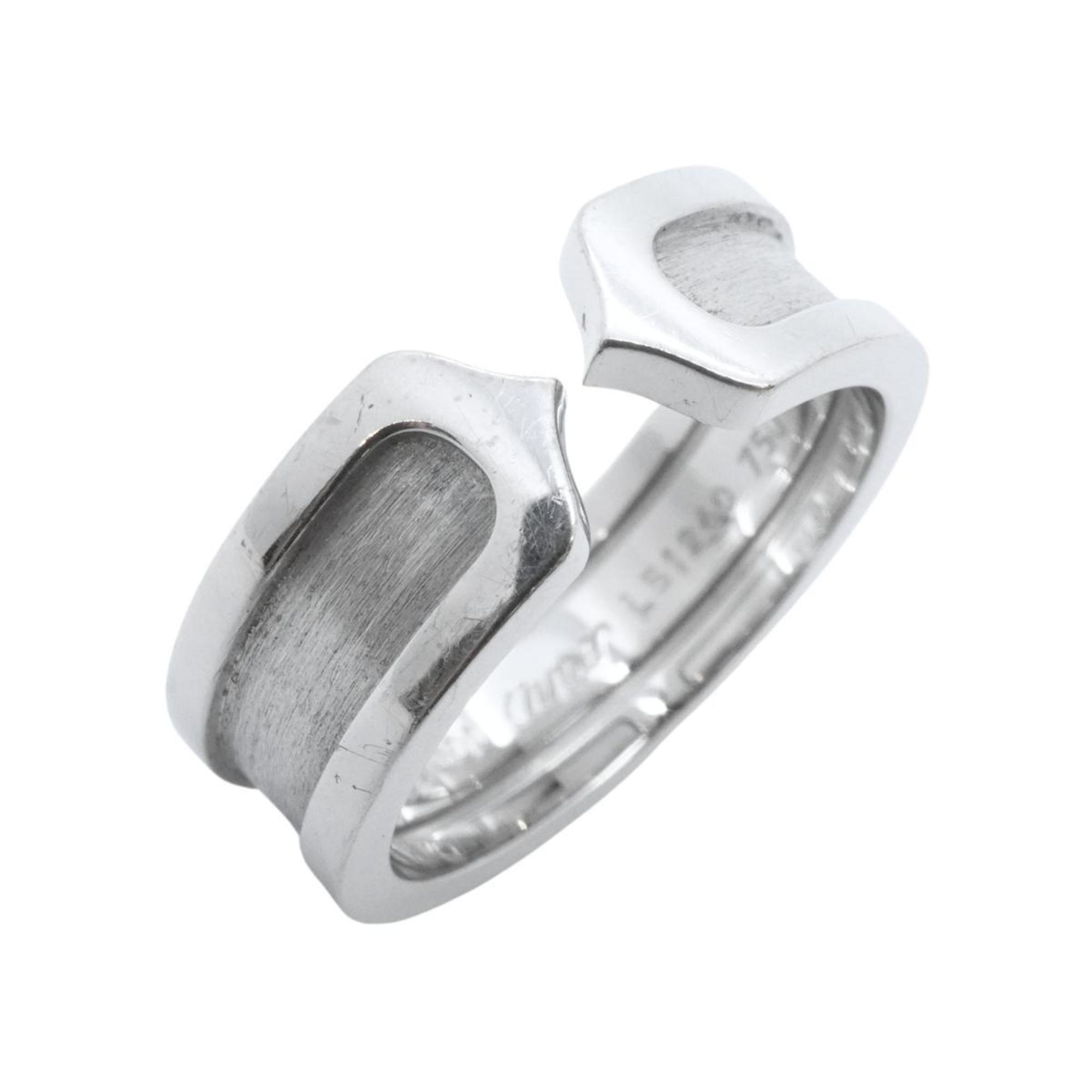 Cartier Ring 2C K18WG White Gold Ladies