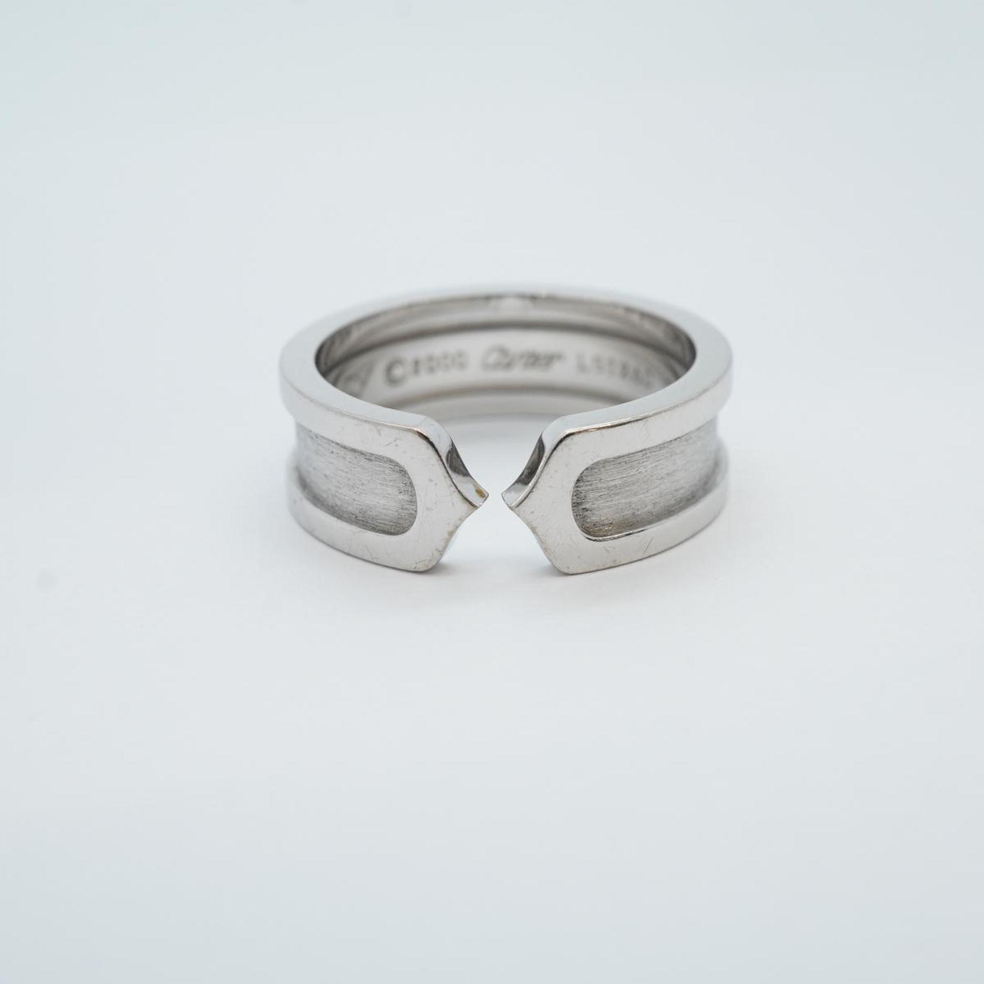 Cartier Ring 2C K18WG White Gold Ladies