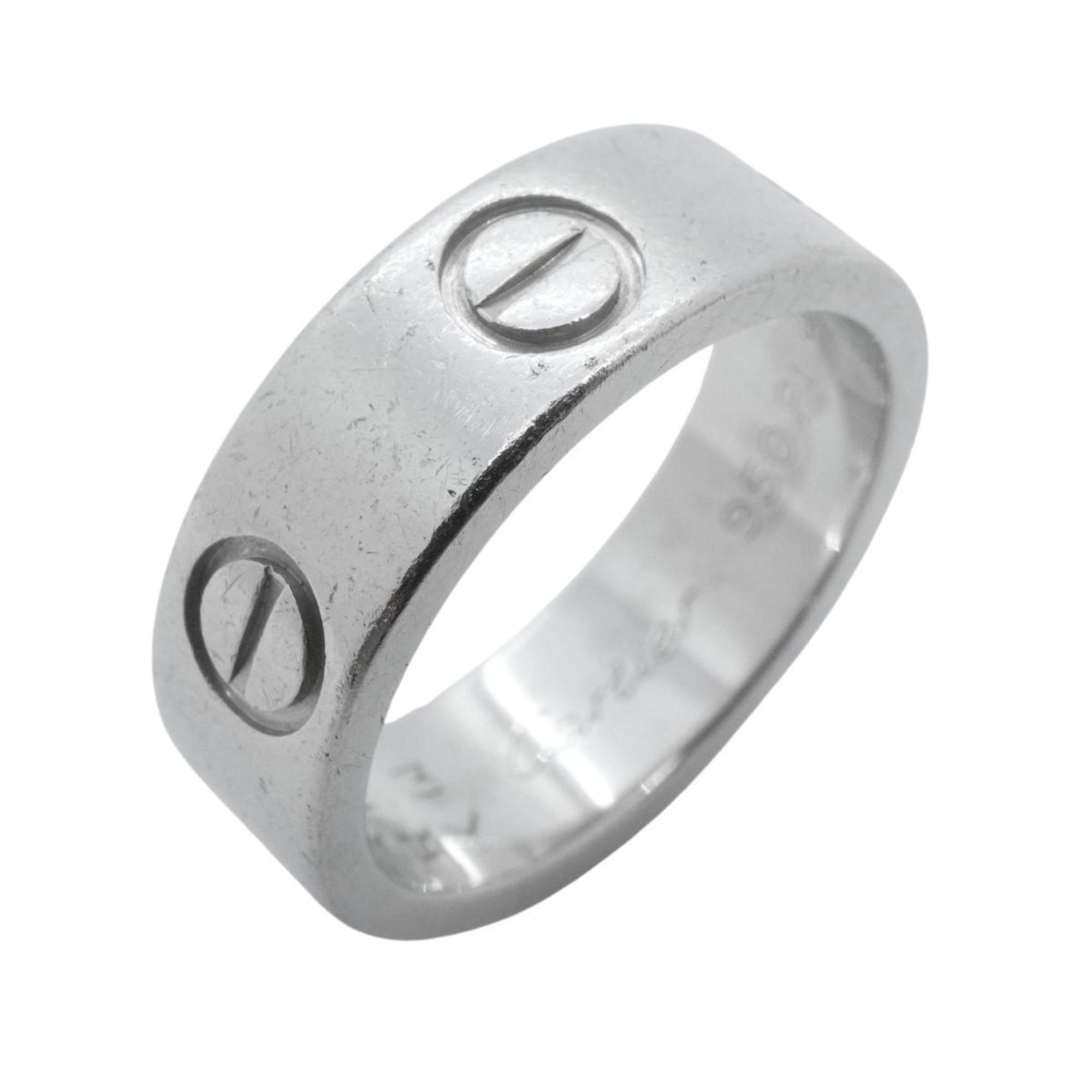 Cartier Ring Love Pt950 Platinum Ladies