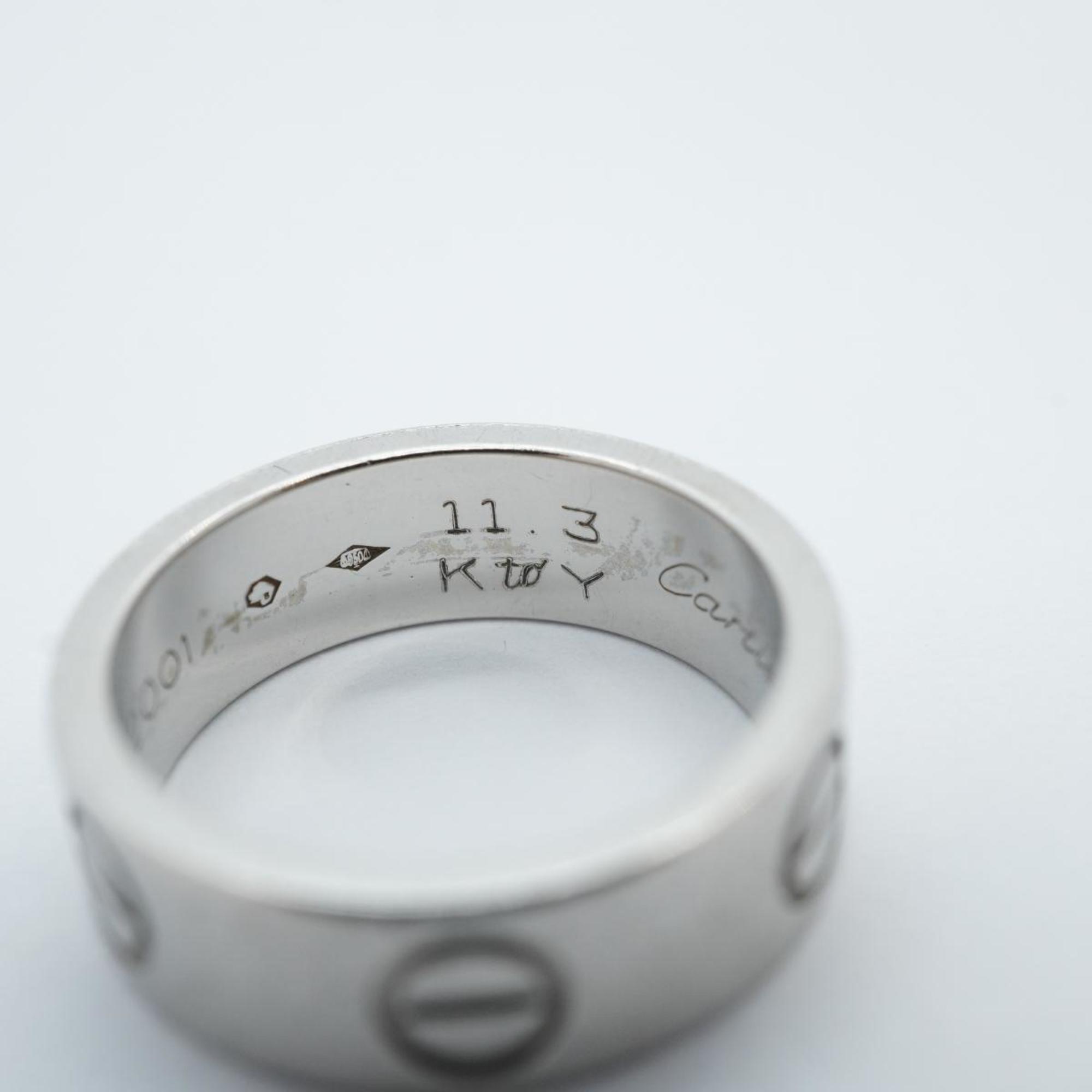 Cartier Ring Love Pt950 Platinum Ladies