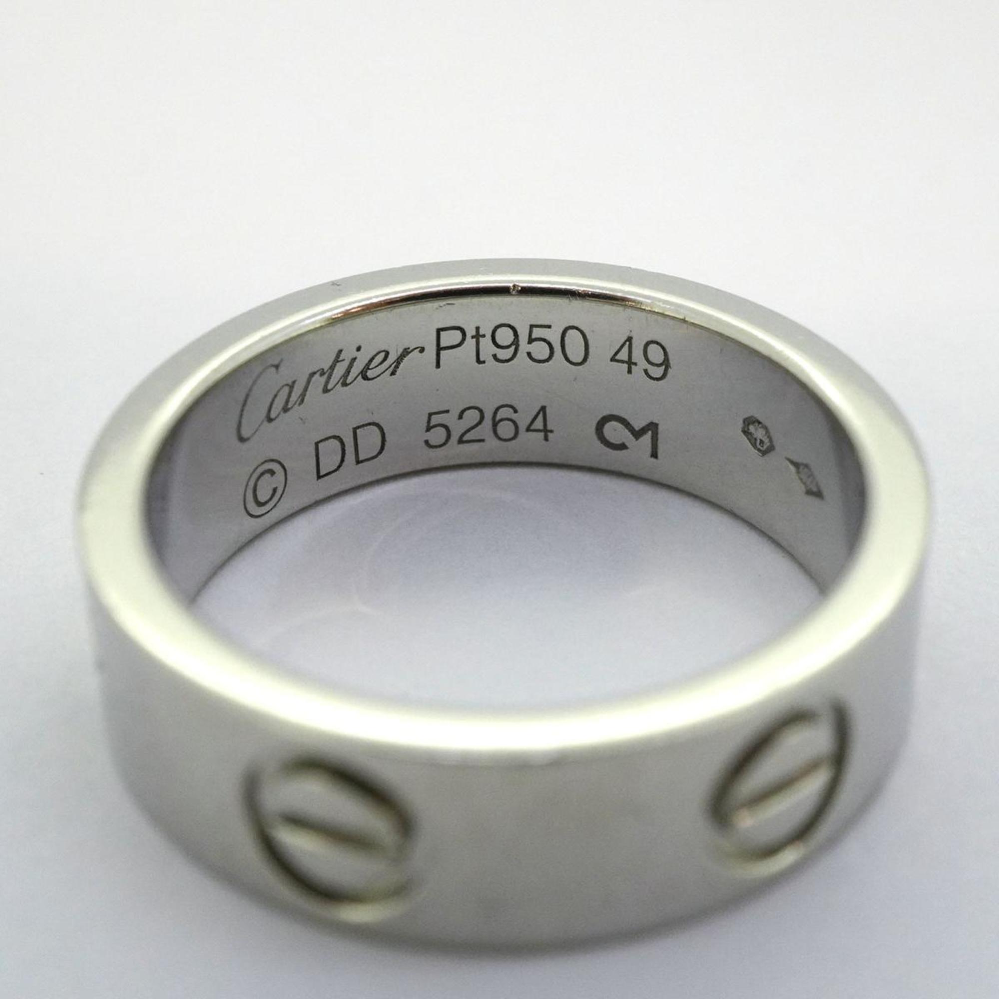 Cartier Ring Love Pt950 Platinum Ladies