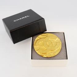 Chanel Brooch Coco Mark Circle GP Plated Gold 95A Women's