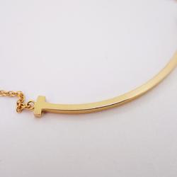 Tiffany Necklace T Smile Small K18PG Pink Gold Women's