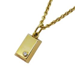 Cartier Necklace Ingot 1PD Diamond K18YG Yellow Gold Women's