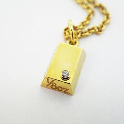 Cartier Necklace Ingot 1PD Diamond K18YG Yellow Gold Women's