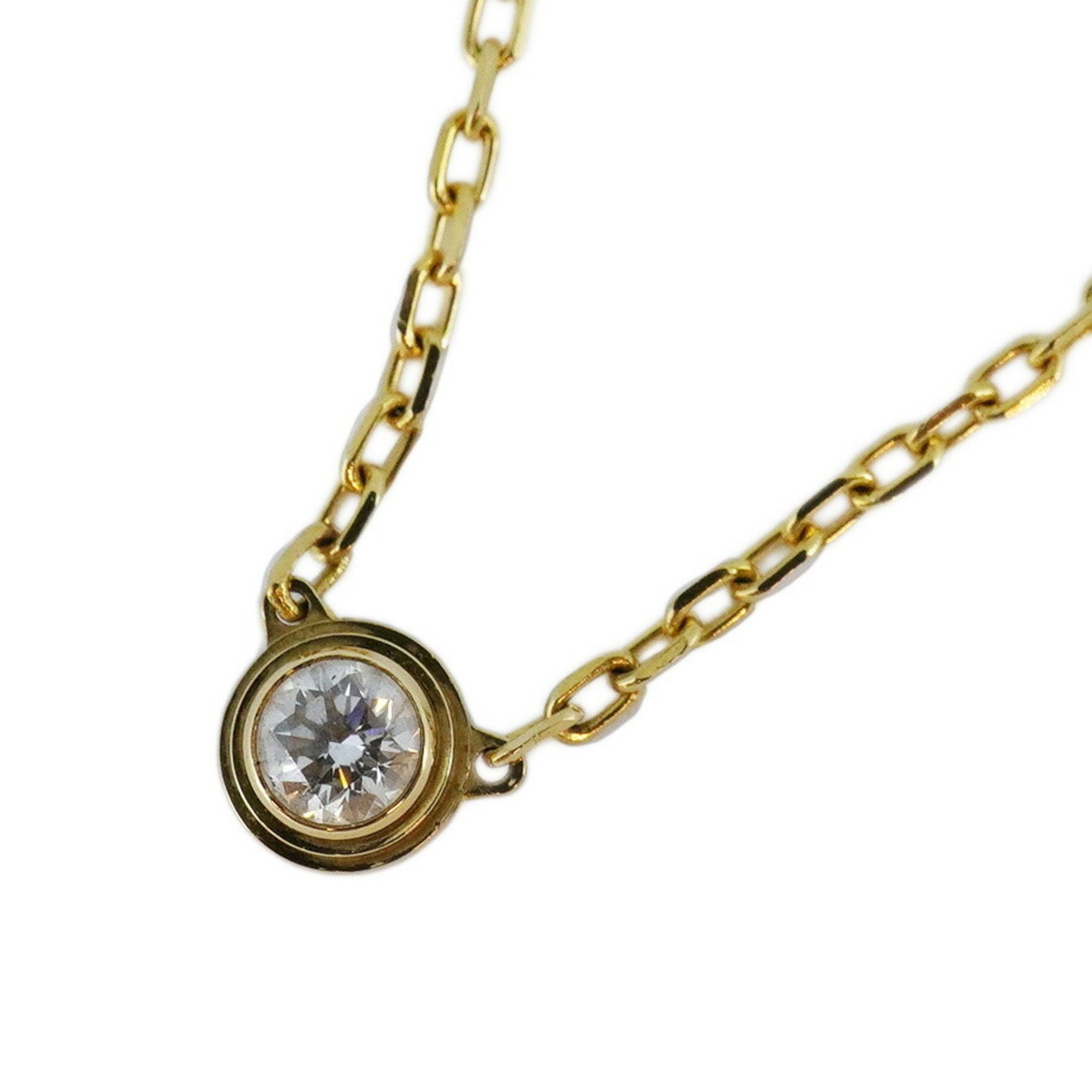 Cartier Necklace Diamant Legende SM 1PD Diamond K18YG Yellow Gold Women's