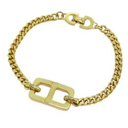 Christian Dior Bracelet CD GP Plated Gold Women's