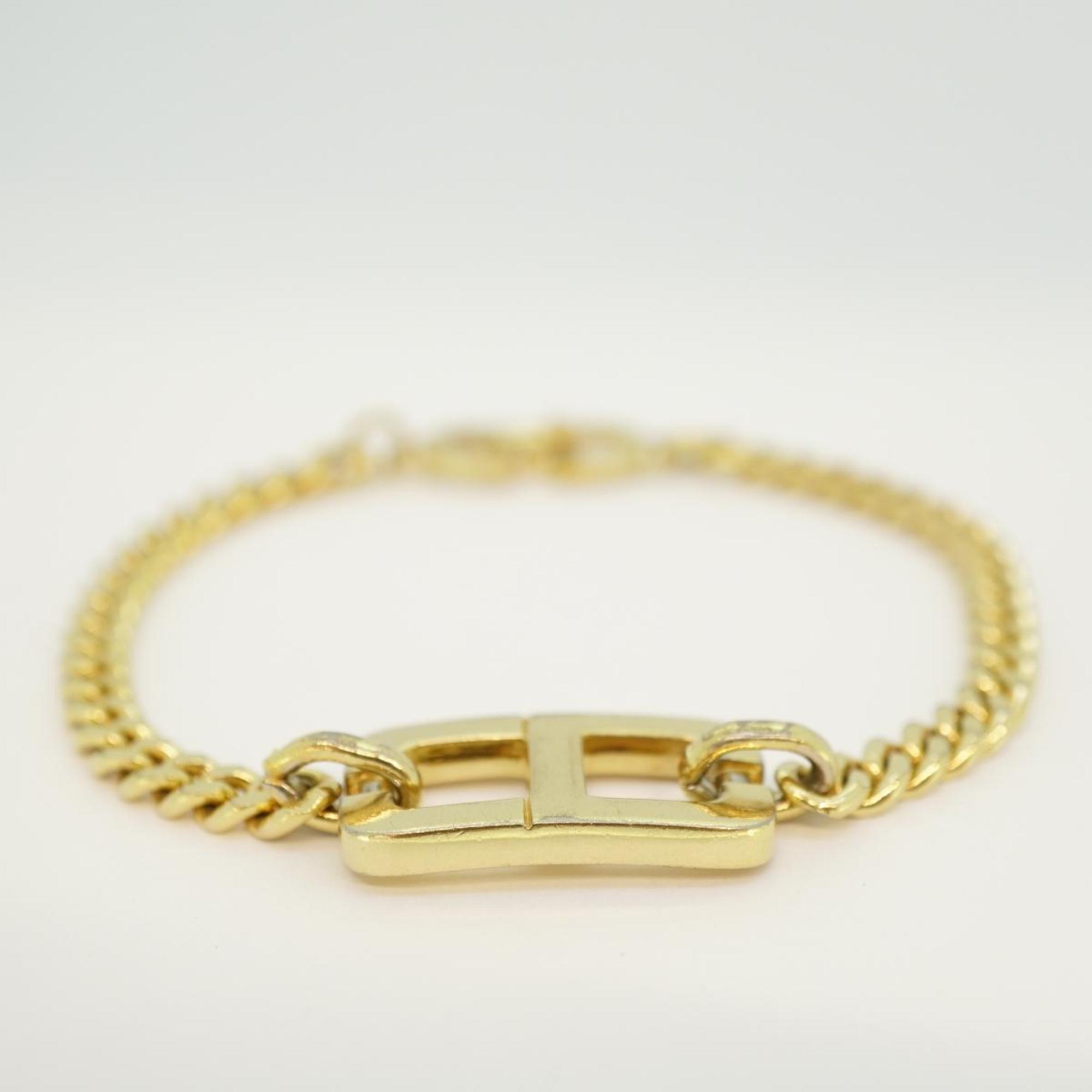 Christian Dior Bracelet CD GP Plated Gold Women's