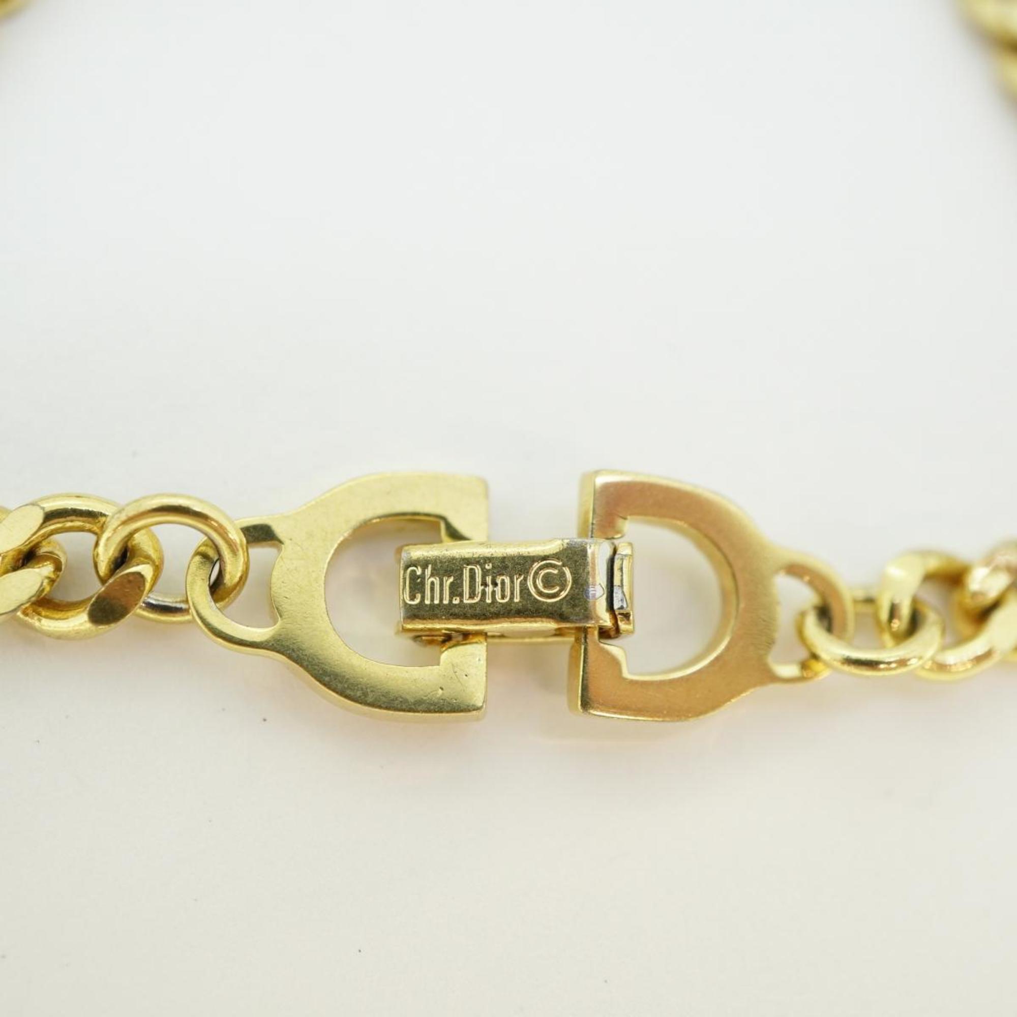 Christian Dior Bracelet CD GP Plated Gold Women's