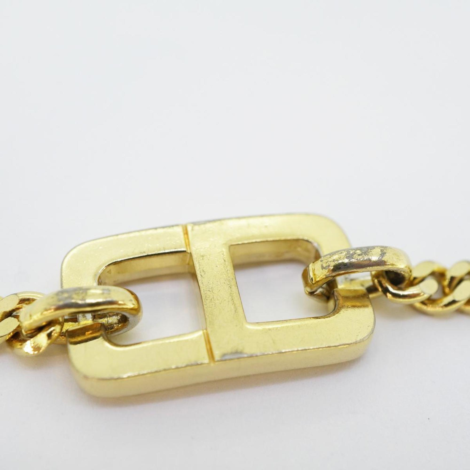 Christian Dior Bracelet CD GP Plated Gold Women's