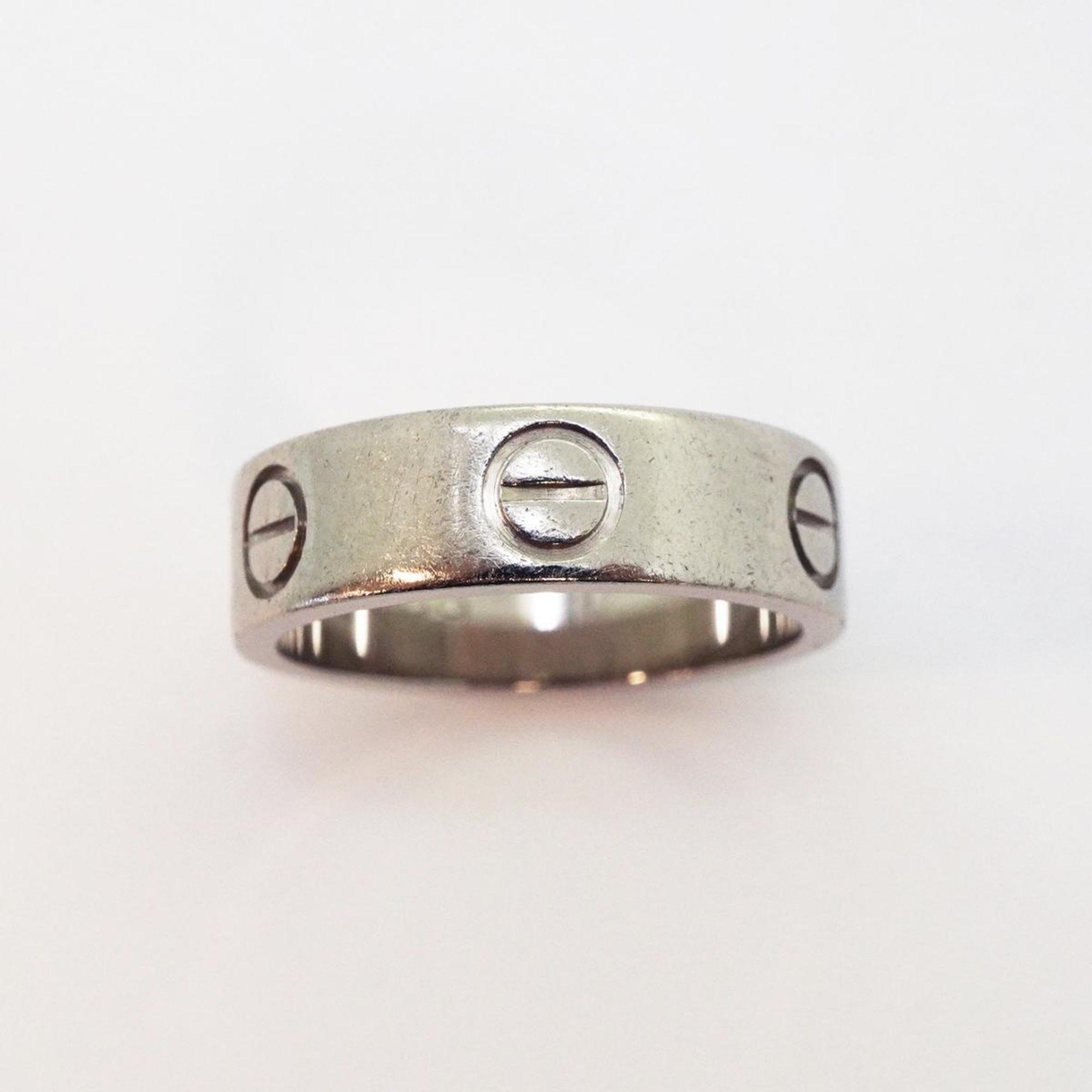 Cartier Ring Love K18WG White Gold Ladies