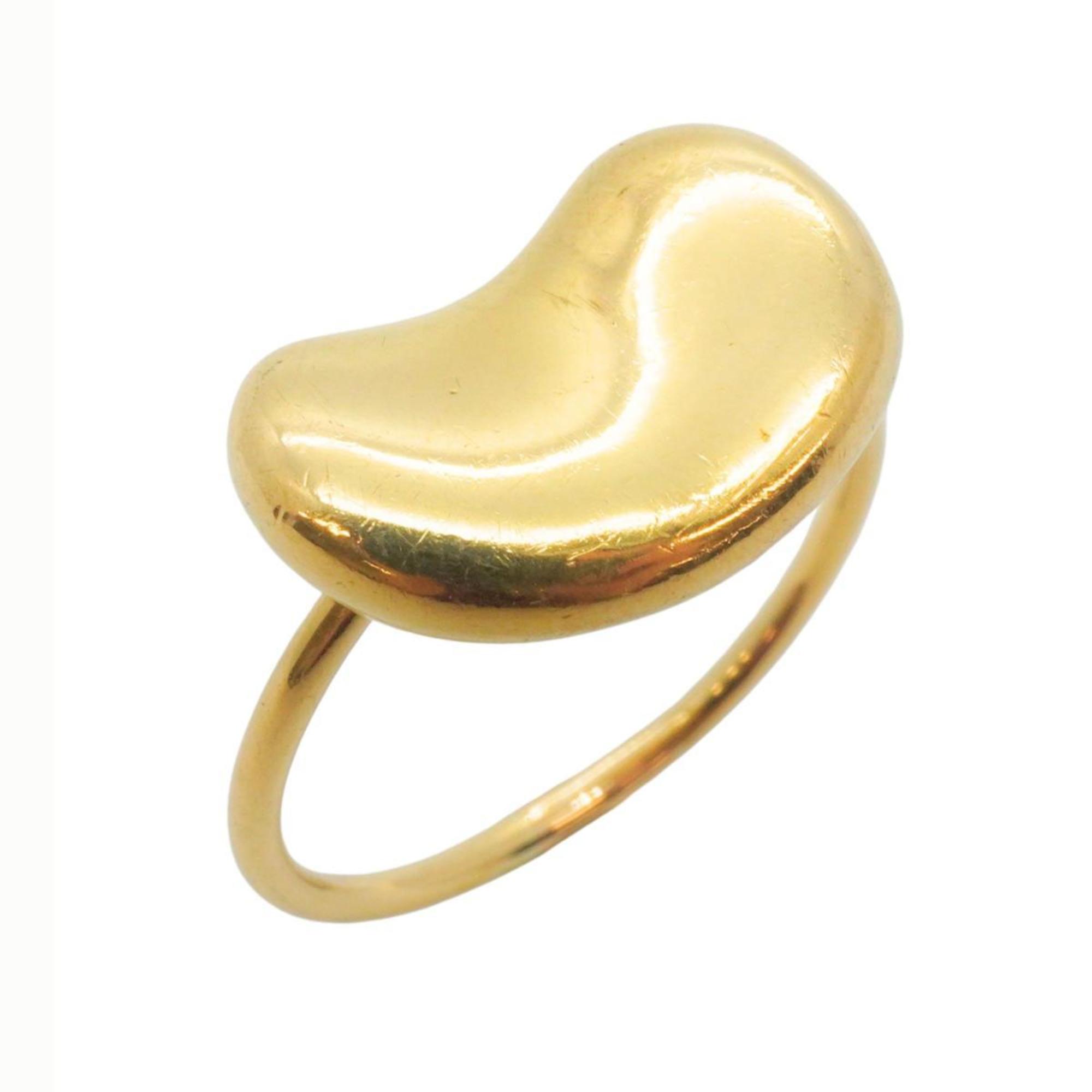 Tiffany Ring Bean K18YG Yellow Gold Men's Women's