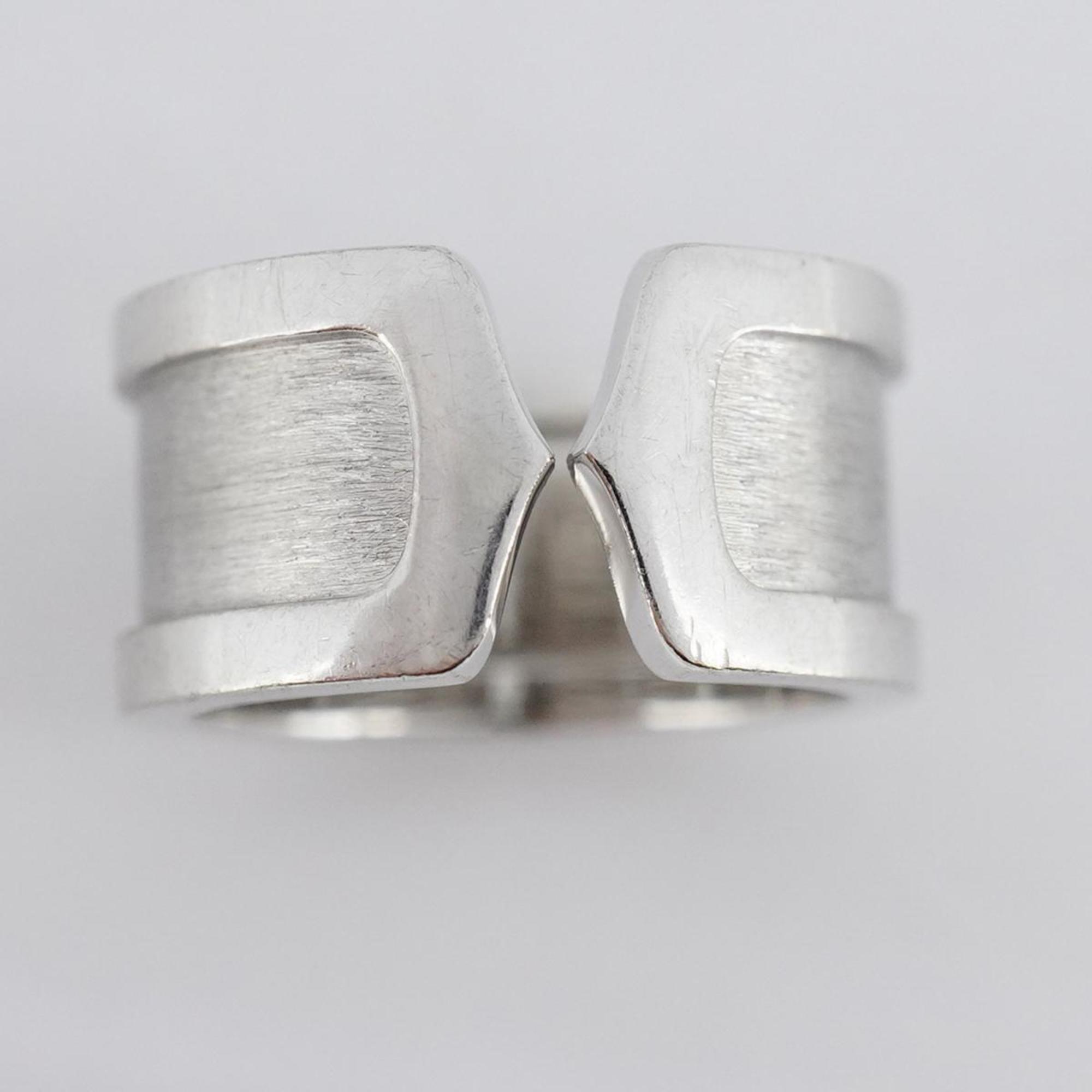 Cartier Ring 2C K18WG White Gold Ladies