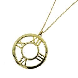 Tiffany Necklace Atlas Circle K18YG Yellow Gold Women's