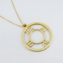 Tiffany Necklace Atlas Circle K18YG Yellow Gold Women's