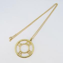 Tiffany Necklace Atlas Circle K18YG Yellow Gold Women's