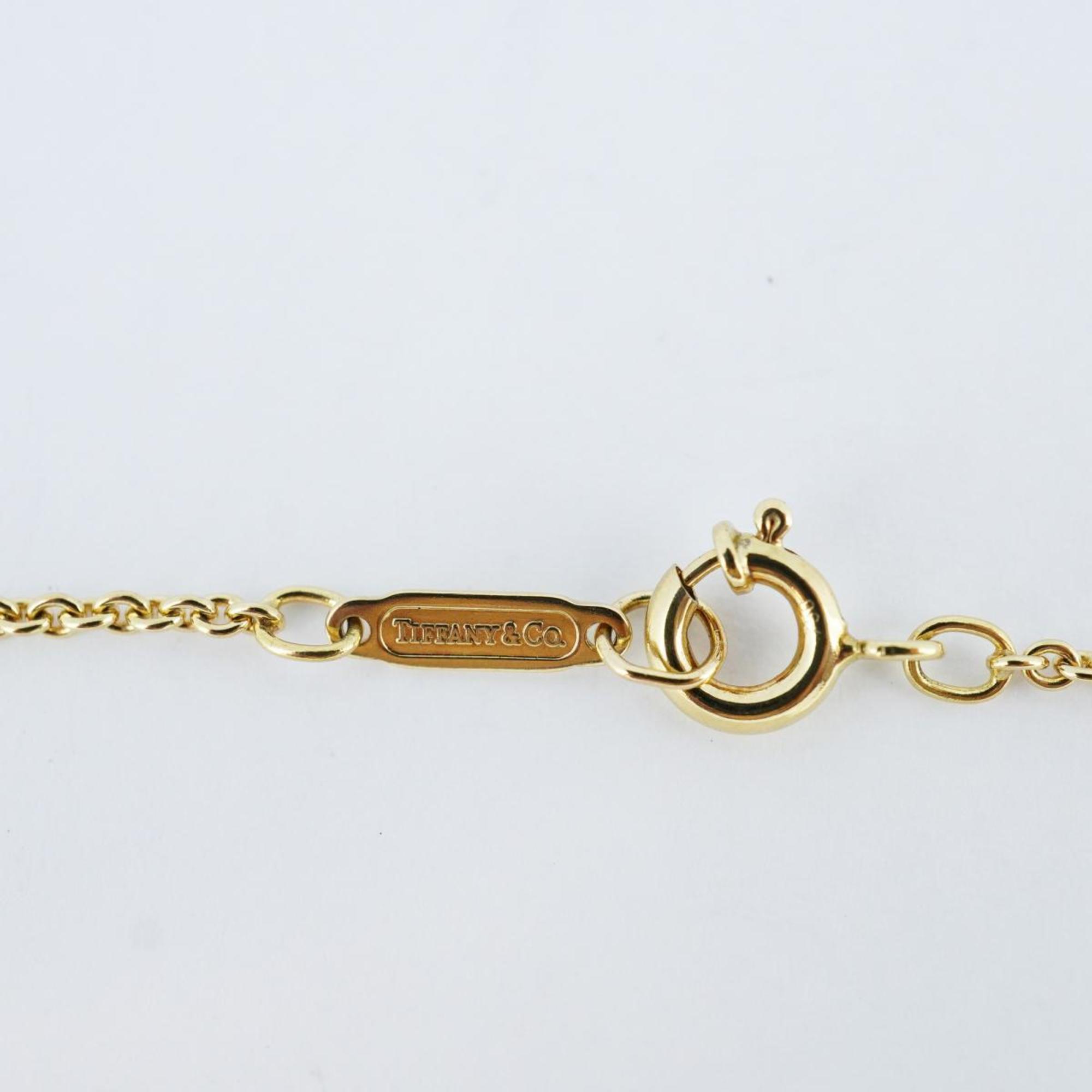 Tiffany Necklace Atlas Circle K18YG Yellow Gold Women's