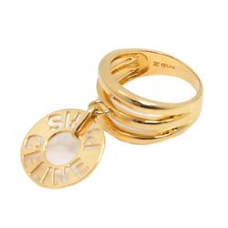 CELINE Ring K18 YG Yellow Gold 750 Logo