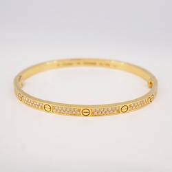 Cartier Bracelet Pavé Love Diamond K18YG Yellow Gold Women's