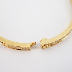 Cartier Bracelet Pavé Love Diamond K18YG Yellow Gold Women's