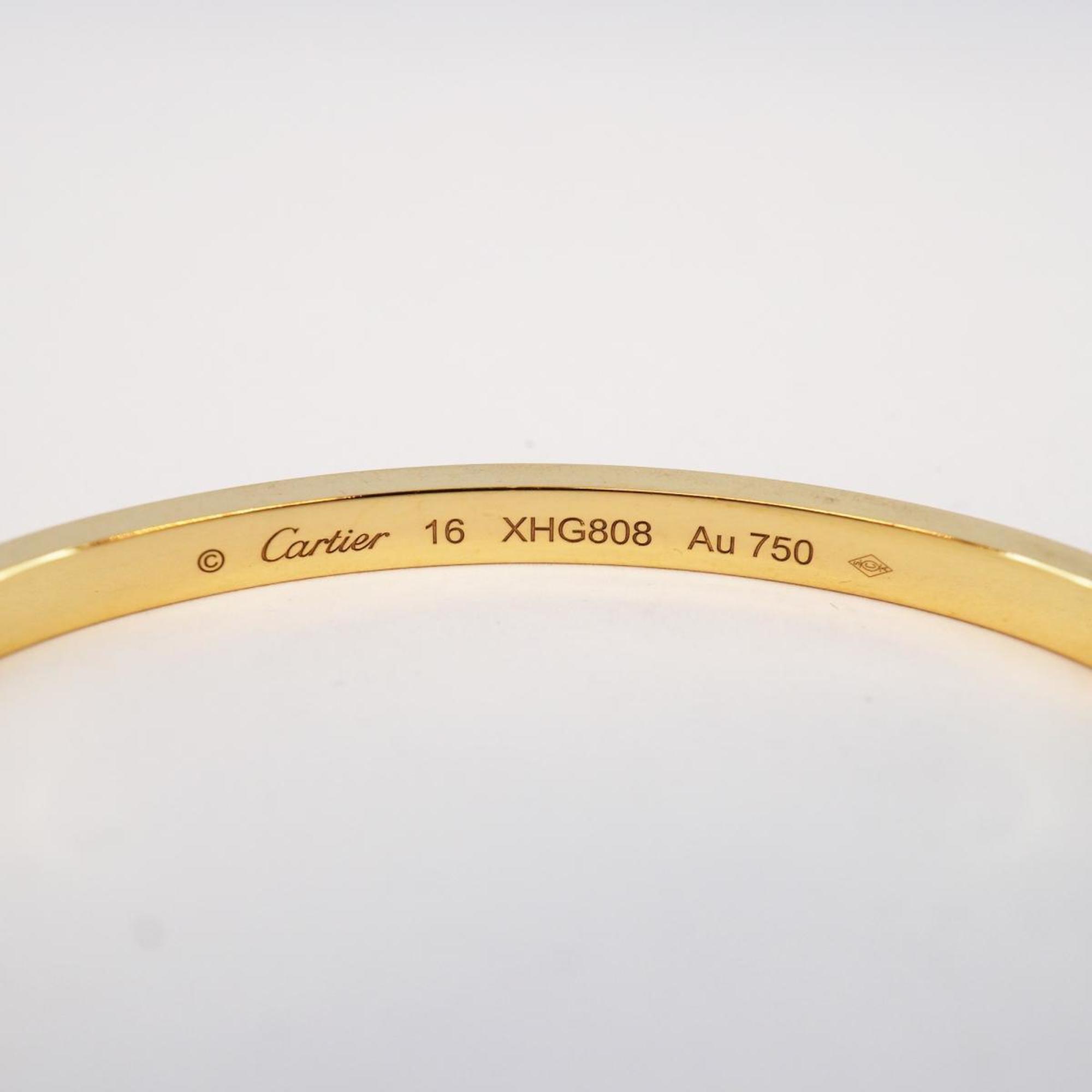 Cartier Bracelet Pavé Love Diamond K18YG Yellow Gold Women's