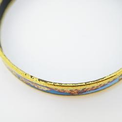 Hermes Bangle, Enamel PM, GP Plated, Cloisonne, Gold, Multicolor, Women's