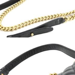 CHANEL Boy Chanel Chain Shoulder Bag Caviar Skin Black A67086 Gold Metal Fittings