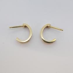 Cartier Love Hoop Earrings K18YG Yellow Gold Ladies