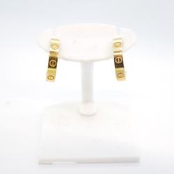 Cartier Love Hoop Earrings K18YG Yellow Gold Ladies